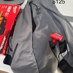 Brand new Milwaukee Gray Heated sweatshirt Jacket